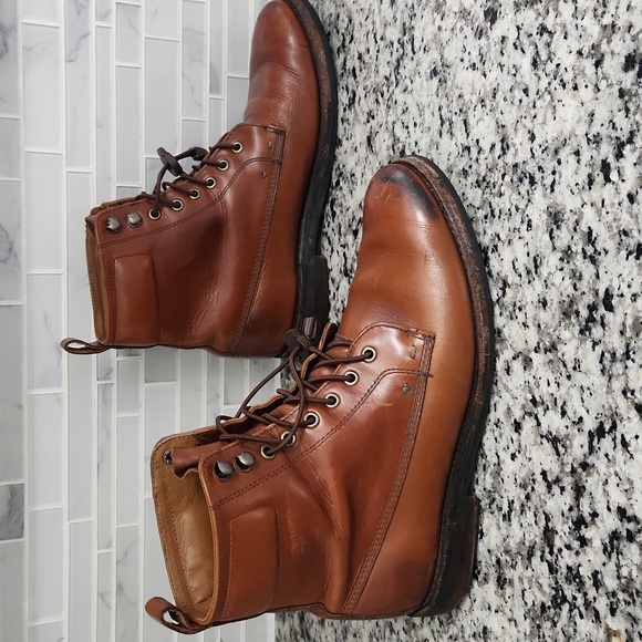 Brown L.L. Bean Signature Hawthorne Flat Toe Leather Boots sz 10.5 - Picture 3 of 6